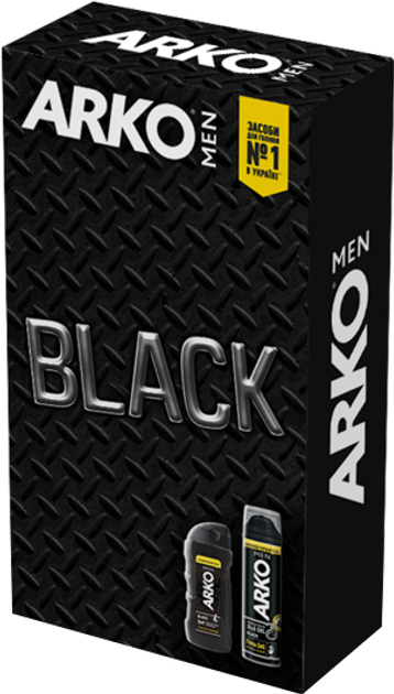 Подарунковий набір ARKO Men Гель для гоління Black 200 мл + Гель для ...
