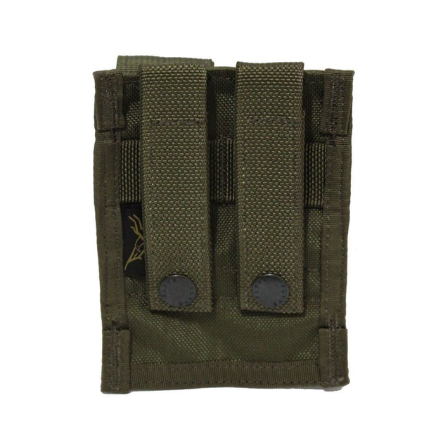 Підсумок Flyye Molle Double 9mm Mag Pouch Ranger Green (FY-PH-Р003-RG) - зображення 2