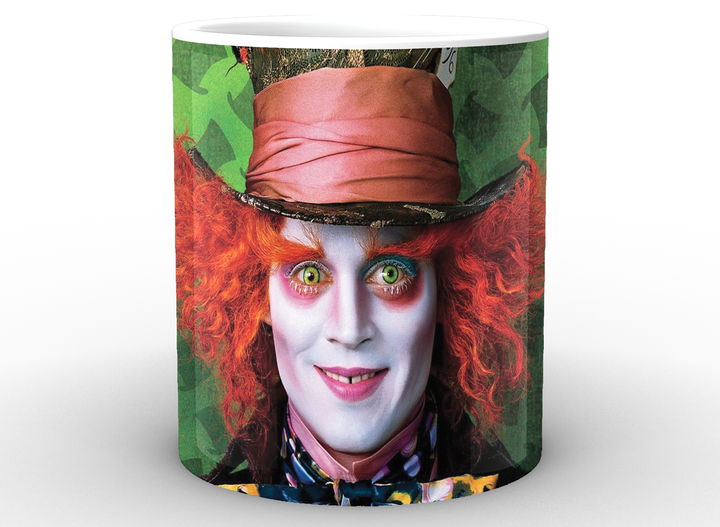 Чашка с принтом белая Алиса в стране чудес Alice in Wonderland шляпник AW.02.009 Кружка керамическая 0,33 - изображение 2