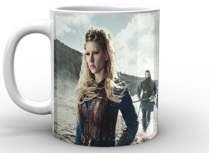 Кухоль GeekLand біла Вікінги Vikings Лагерта, Ролло, Рагнат VK.02.006 - зображення 3