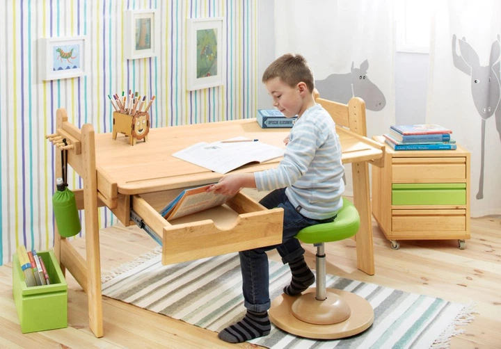 Парта EkoKids с ящиком (цвет) - Фото 5 Парта EkoKids с ящиком (цвет) - изображение 5