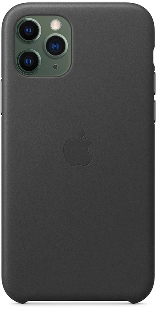 Etui Apple Leather Case do Apple iPhone 11 Pro Black (MWYE2) - obraz 3