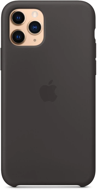 Панель Apple Silicone Case для Apple iPhone 11 Pro Black (MWYN2) - зображення 4