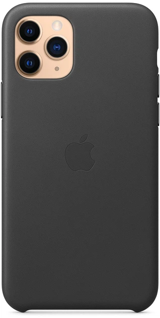 Etui Apple Leather Case do Apple iPhone 11 Pro Black (MWYE2) - obraz 4