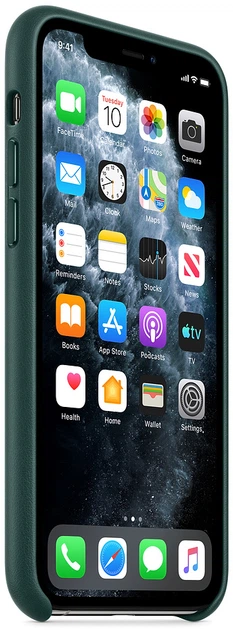 Панель Apple Leather Case для Apple iPhone 11 Pro Forest Green (MWYC2) - зображення 5