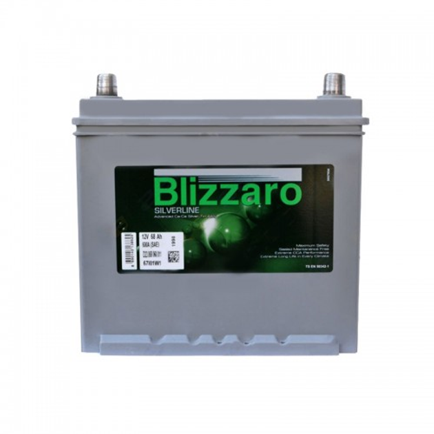 Аккумулятор Blizzaro Silverline Asia (D23) 68Ah JR+ 600A - изображение 1
