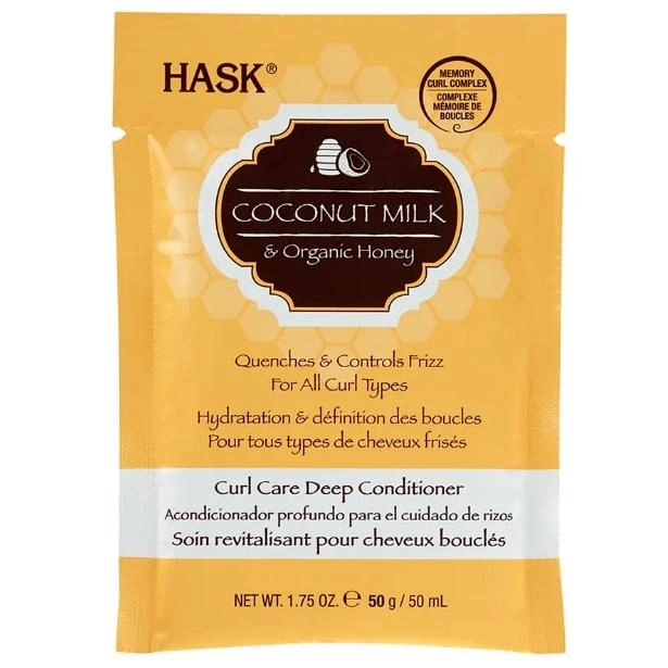 Маска для волос с кокосовым молоком и медом Hask Coconut Milk Organic Honey Deep Conditioner 50 мл 