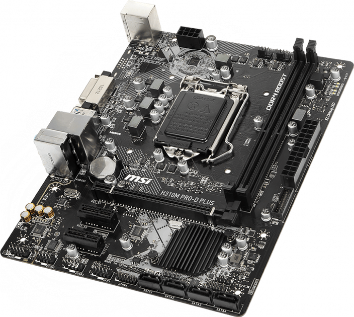 Материнська плата MSI H310M Pro-D Plus (s1151, Intel H310, PCI-Ex16) - зображення 3