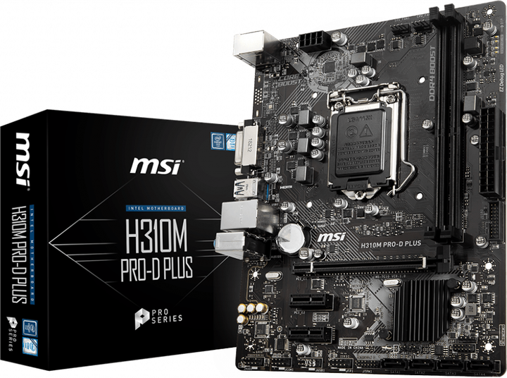 Материнська плата MSI H310M Pro-D Plus (s1151, Intel H310, PCI-Ex16) - зображення 5