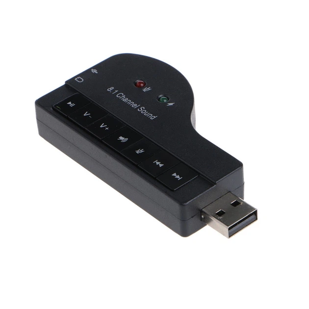 USB звуковая карта Dellta 8.1 Piano внешняя Black (6923) - изображение 7
