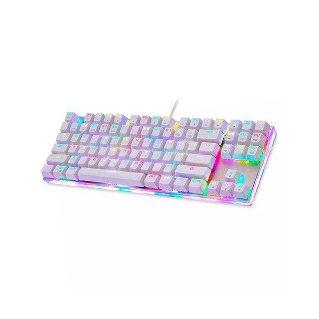 MOTOSPEED K87S メカニカルキーボード ASCII.jp：上海問屋、多彩な発光パターンで輝くゲーミングキーボード