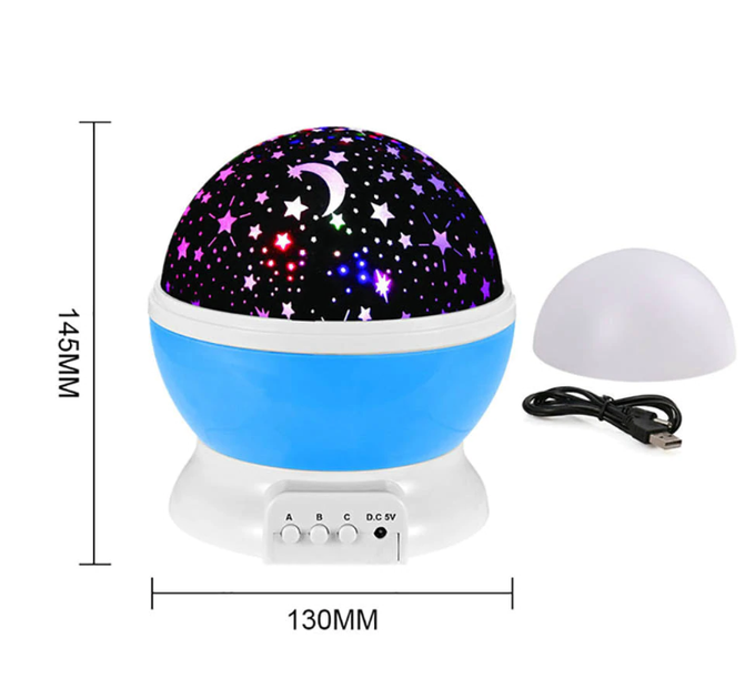 Ночник, светильник, проектор звездного неба Star Master Dream Rotating Blue (SMB-1) - изображение 3