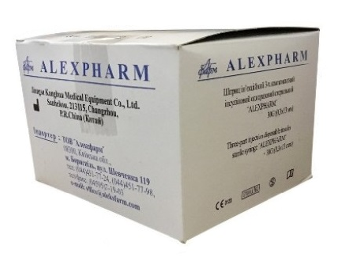 Иглы для инсулиновых ручек Apexmed Alexpharm Алексфарм 8 мм (30G x 0,3 мм) - изображение 1