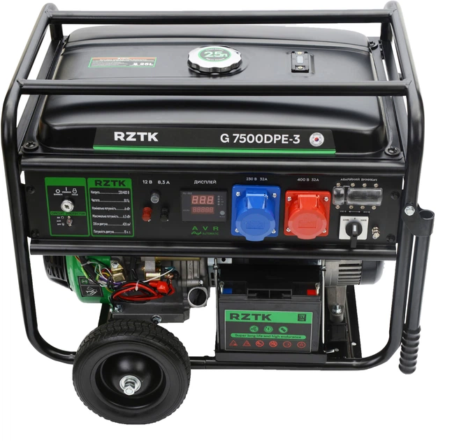 Генератор бензиновый RZTK G 7500DPE-3 - изображение 2