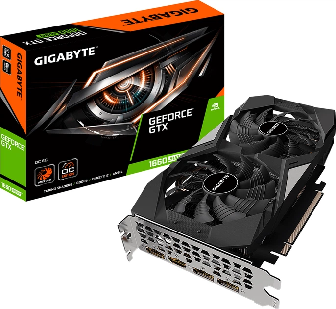 Видеокарта Gigabyte PCI-Ex GeForce GTX 1660 Super OC 6GB GDDR6