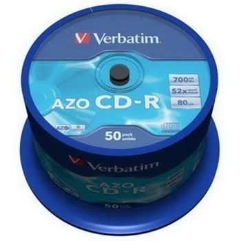 CD-R Verbatim (43343) 700MB 52x Cake, 50шт Crystal