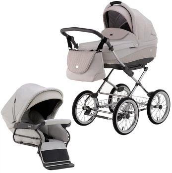 Коляска 2 в 1 классическая Roan Emma (14"хром) E78