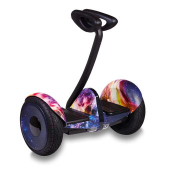 Гироскутер с ручкой для детей и взрослых Monorim M1Robot Ninebot mini 10,5 дюймов (Music Edition) Space (Космос). 31162