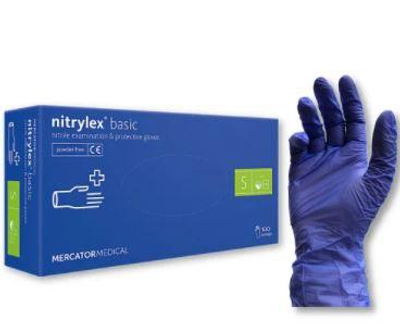 Захисні рукавички нітрилові Nitrylex Basic