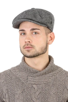 Кепка мужская восьмиклинка из твида Balke Fashion (SC47042)