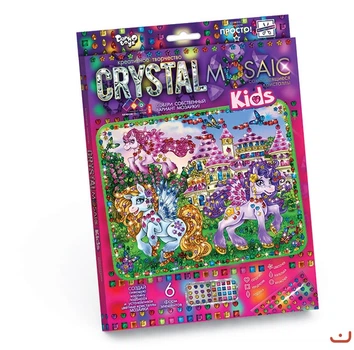 Набор для креативного творчества CRYSTAL MOSAIC KIDS, Единорого MiC CRMk-01-04