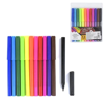 Фломастеры Color Fibre (12 шт) MiC C37109