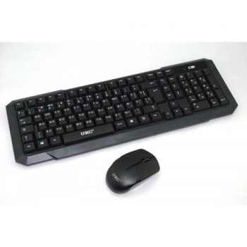 Комплект русская беспроводная клавиатура + мышка Best keyboard HK 118 Чёрный (45053)
