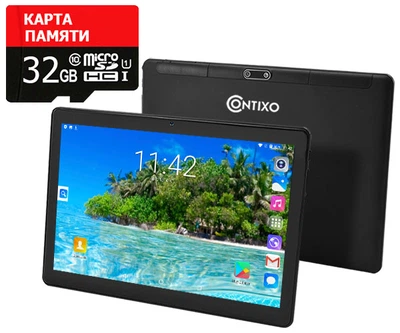 Планшет-Телефон CONTIXO KT107 3G 10.1" 16GB ROM GPS + Карта памяти 32GB
