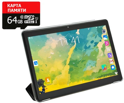 Планшет-Телефон CONTIXO KT107 3G 10.1" 16GB ROM GPS + Чехол вкладыш + Карта памяти 64GB