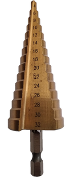Свердло ступеневу по металу 4-32 (конусне, крокове, ялинка) Step Drill