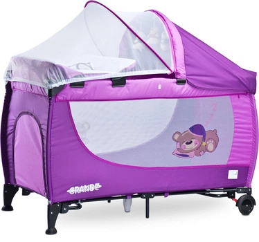 Детская кровать манеж Caretero Grande 2016 Purple