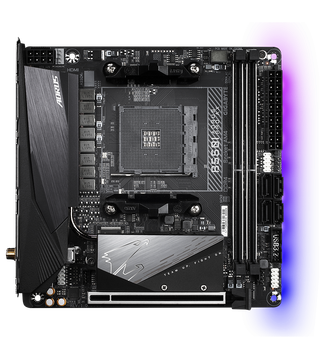 Материнская плата Gigabyte B550I Aorus Pro AX (sAM4, AMD B550, PCI-Ex16)
