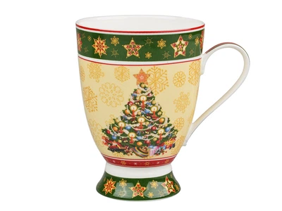 Чашка фарфоровая Lefard "Merry christmas Елка" 300 мл разноцветная (986-022)
