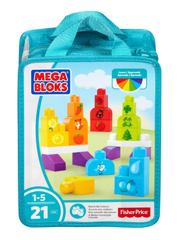 Конструктор MEGA BLOKS Цветная головоломка 21 деталь (DXH33)