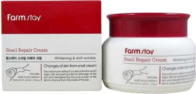 Крем для лица Farmstay Snail Repair Cream Восстанавливающий с муцином улитки 100 мл (8809317284613)