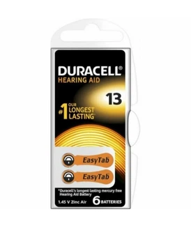 Батарейки для слуховых аппаратов Duracell HA 13 6 шт
