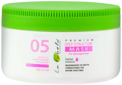 Маска La Fabelo Premium 05 Deep Structure глибокоструктурувальна для пошкодженого та жирного волосся 300 мл (9120069890839)