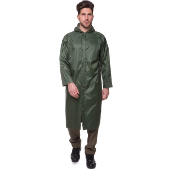 Плащ от дождя L-XL (PVC, PL, оливковый) (TY-0530)
