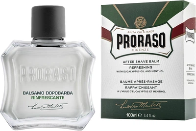 Освежающий и тонизирующий бальзам после бритья Proraso с экстрактом эвкалипта и ментолом 100 мл (8004395001101)