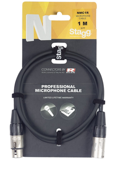 HICON STAGE 22 Câble XLR Femelle vers Jack 6.35mm Stéréo Mâle 1m