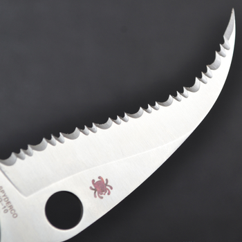Нож складной керамбит SPYDERCO Civilian С12GS (длина: 23.0см, лезвие: 10.5см), оранжевый