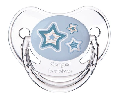 Пустышка силиконовая анатомическая NEWBORN BABY Синяя Canpol Babies 18 м+ (5901691813892)