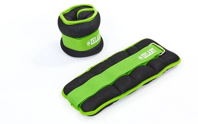 Утяжелители-манжеты для рук и ног planeta-sport Zelart FI-2502-2 (2 x 1кг) Салатовый 2 шт