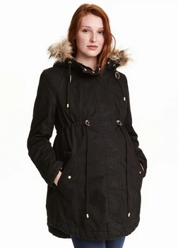 Куртка парка для беременных H&M XS Черный 0394001_черный_17