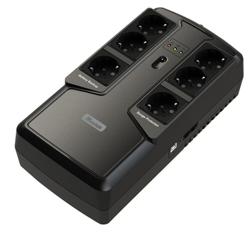 ДБЖ Mustek PowerMust 800 Offline, 6xSchuko, USB (800-LED-OFF-T10)