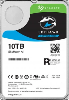 Накопитель HDD SATA 10.0TB Seagate SkyHawk Al Surveillance 256MB (ST10000VE0008)