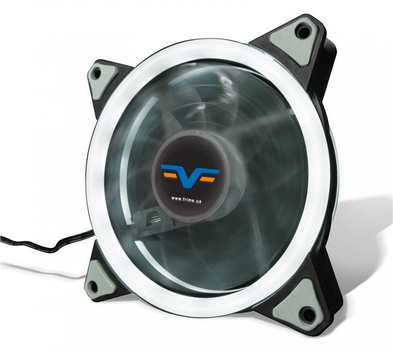 Вентилятор Frime Iris LED Fan Double Ring White (FLF-HB120WDR); 120х120х25мм, 3-pin+4-pin