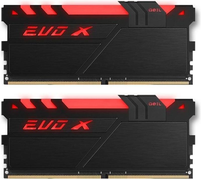 Модуль пам'яті DDR4 2x8GB/2400 Geil EVO X Black RGB LED (GEXB416GB2400C16DC)