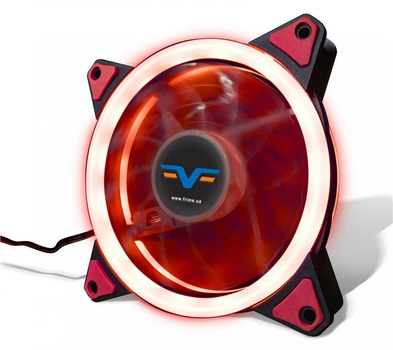 Вентилятор Frime Iris LED Fan Double Ring Red (FLF-HB120RDR); 120х120х25мм, 3-pin+4-pin