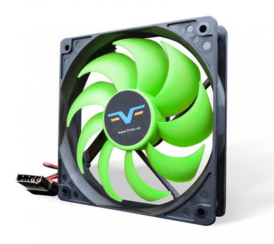 Вентилятор Frime (FGF120HB4) 120x120x25мм, molex, Black/Green